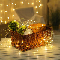 Modee Guirnalda de Luces LED de Navidad 100 LEDs 10m Cable de Cobre Blanco Cálido 2550K IP44 con Adaptador