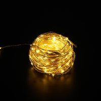 Modee LED Christmas String Light 100 LEDs 5m Copper Wire Warm White 3000K Battery Operated IP20 Indoor