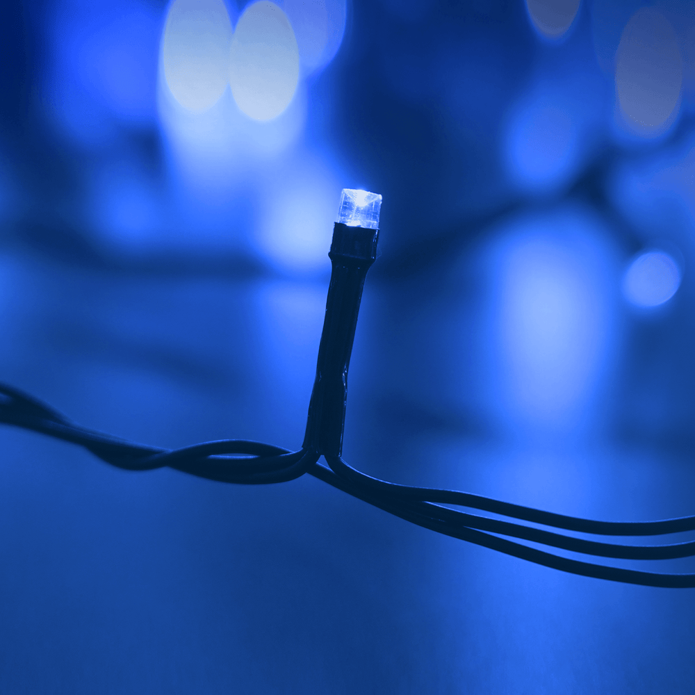 Modee Guirnalda de Luces LED de Navidad 100LED 10m Blanco Frío 10000K IP44 con Adaptador Enchufe UE