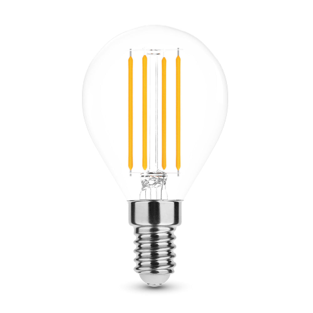 Bombilla Modee LED Filamento G45 Mini Globo 4W E14 2700K 470 lúmenes 360° Vidrio No Regulable