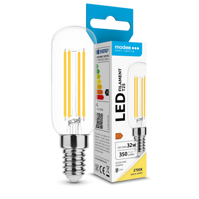 Modee Bombilla LED Filamento T25 3.5W E14 2700K 350 lúmenes 360° Varilla de Vidrio No Regulable