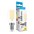 Modee Vela de Filamento LED C35 7W E14 2700K regulable bombilla de vidrio 360° 806 lúmenes CRI 80 IP20