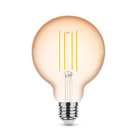 Modee LED Filament Globe G95 4W E27 Amber 1800K 300 lumens 320° dimmable bulb IP20