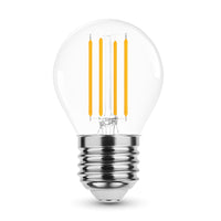 Modee LED Filamento Globo Mini G45 4W E27 4000K 470 lúmenes 360° Bombilla de Vidrio No Regulable IP20