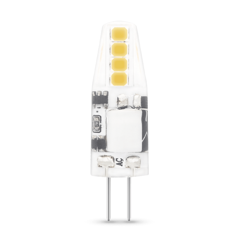 Bombilla LED G4 de silicona Modee 1.8W 12V AC/DC 4000K 180 lúmenes no regulable luz puntual IP20