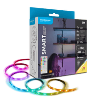 Modee Tira LED Inteligente 12W 3M IP20 con Control Remoto, Sensor, RGB + 2700K 480 lúmenes para iluminación flexible