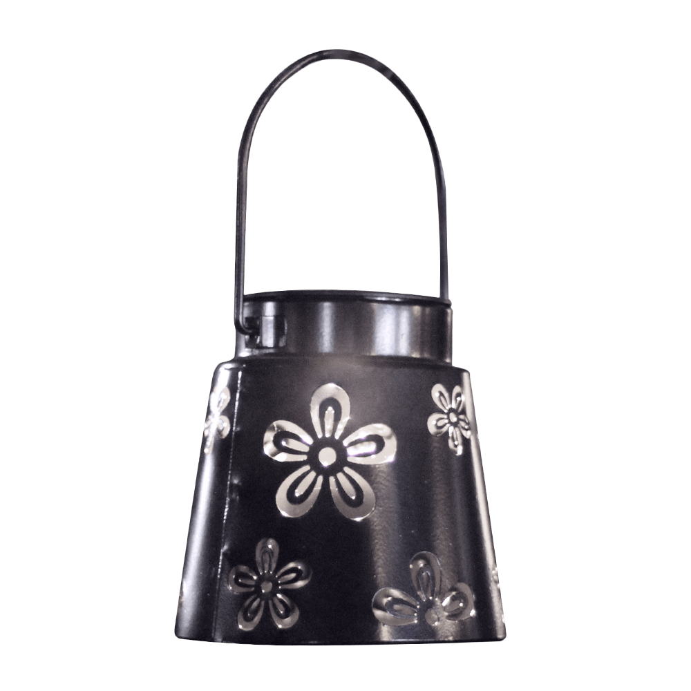 Linterna Solar LED Modee LT008, 2800-3200K Blanco Cálido, IP44 Exterior Metal Redonda Negra, Batería Recargable