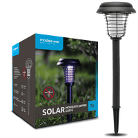 Modee LED Solar Stake Light 40cm with Mosquito Zapper, IP44 Outdoor Plastic Lamp 7800-11000K