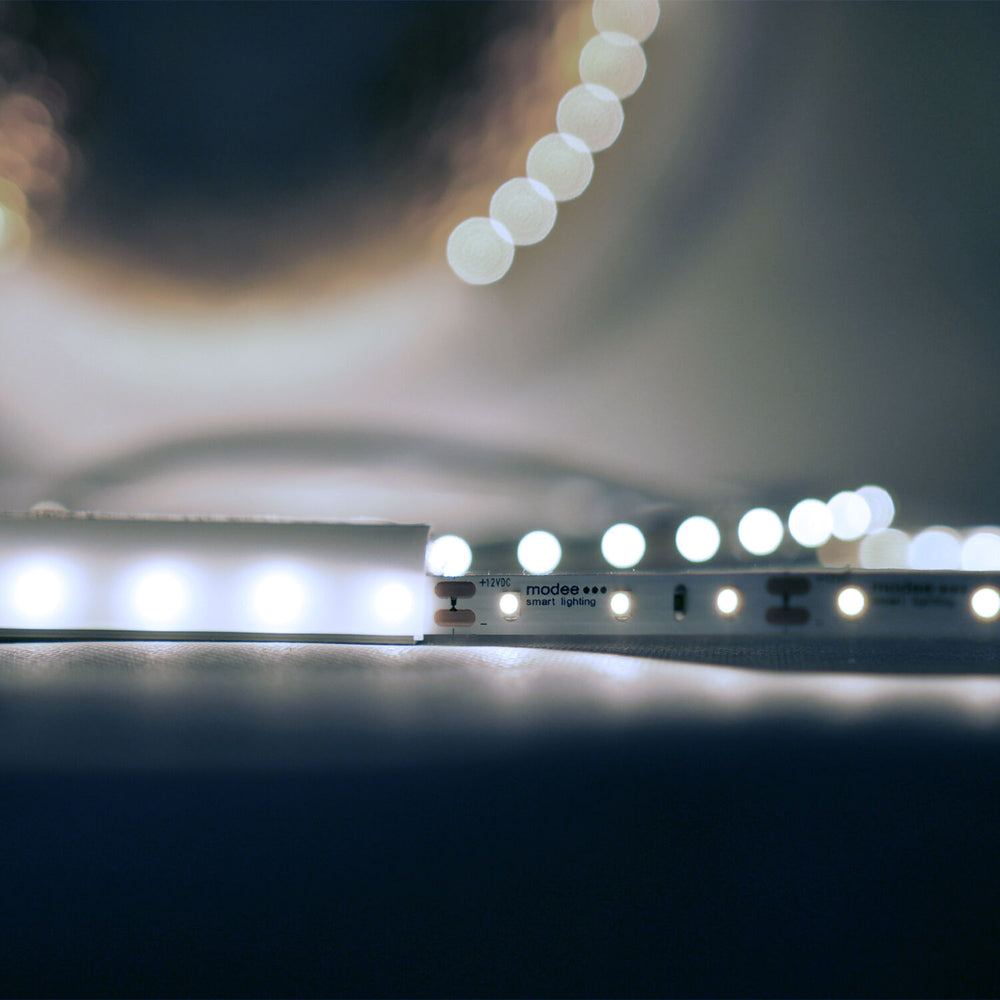 Tira LED Modee de silicona 12V 4.8W/m 60LED/m 540 lúmenes/m IP65 6000K CRI 90 rollo de 5m
