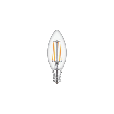 Philips CorePro Vela LED E14 4.3W 2700K Transparente B35 470 lúmenes no regulable luz blanca cálida