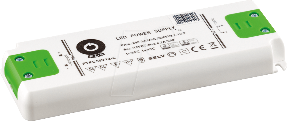 Fuente de alimentación LED GLP 12V 50W 4.2A IP67 impermeable para iluminación de baja tensión confiable