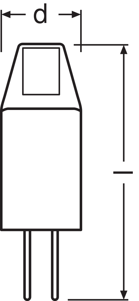 Lámpara OSRAM LED G4 Pin Micro 12V 1W 2700K Transparente Blanco Cálido 100 lúmenes 300° No Regulable IP20