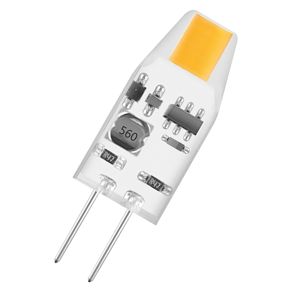 Lámpara OSRAM LED G4 Pin Micro 12V 1W 2700K Transparente Blanco Cálido 100 lúmenes 300° No Regulable IP20