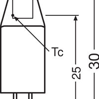Lámpara OSRAM LED G4 Pin Micro 12V 1W 2700K Transparente Blanco Cálido 100 lúmenes 300° No Regulable IP20