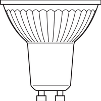 Reflector Spot LED Performance GU10 PAR16 4.5W 350 lúmenes 2700K 36D regulable reemplaza 50W