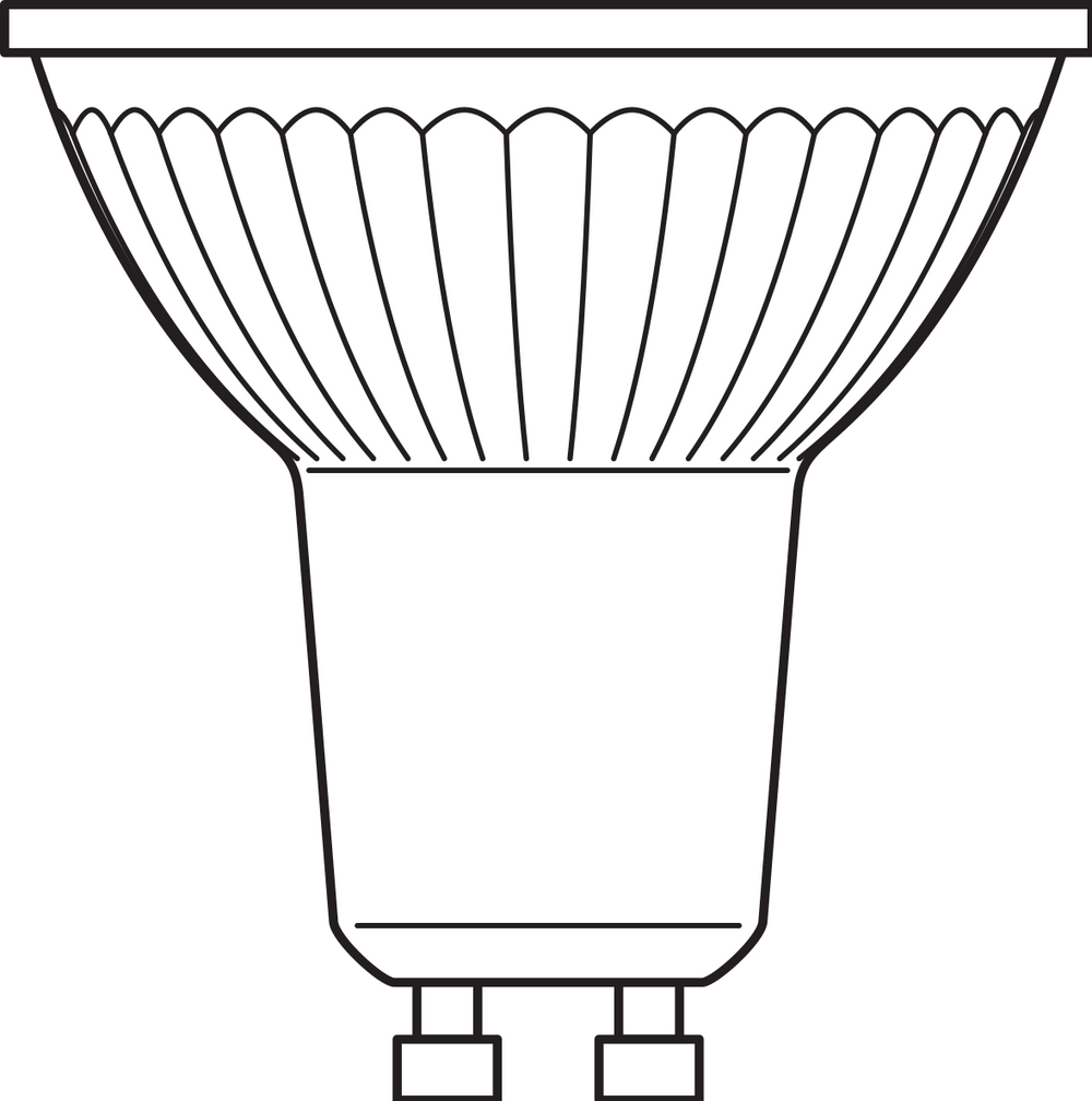 Reflector Spot LED Performance GU10 PAR16 4.5W 350 lúmenes 2700K 36D regulable reemplaza 50W