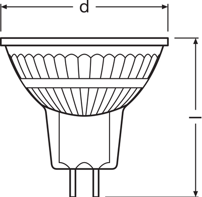 Reflector LED Spot Performance GU5.3 MR16 5W 345 lúmenes 2700K regulable 36D reemplaza 35W