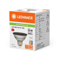 Reflector Spot LED Performance GU5.3 MR16 5W 345 lúmenes 36D 4000K Blanco Frío regulable reemplaza 35W