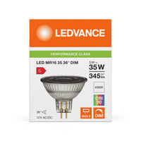 Reflector Spot LED Performance GU5.3 MR16 5W 345 lúmenes 36D 4000K Blanco Frío regulable reemplaza 35W