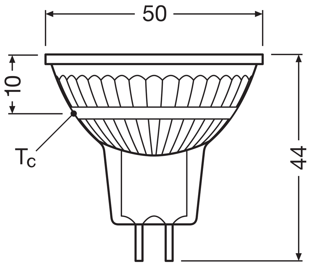 Reflector Spot LED Performance GU5.3 MR16 5W 345 lúmenes 36D 4000K Blanco Frío regulable reemplaza 35W