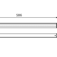 Philips BN021C riel de montaje LED 10W 3000K 960 lúmenes 220-240V IP20 IK02 Blanco 586mm
