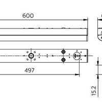 Philips CoreLine Batten BN126C LED 17W 2000 lúmenes 3000K 220-240V 600mm Blanco IP20 IK04