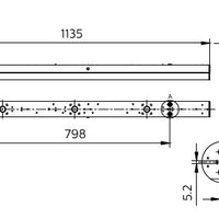 Philips CoreLine Batten BN126C LED 18W 2300 lúmenes 3000K 220-240V 120° Blanco IP20 L1200