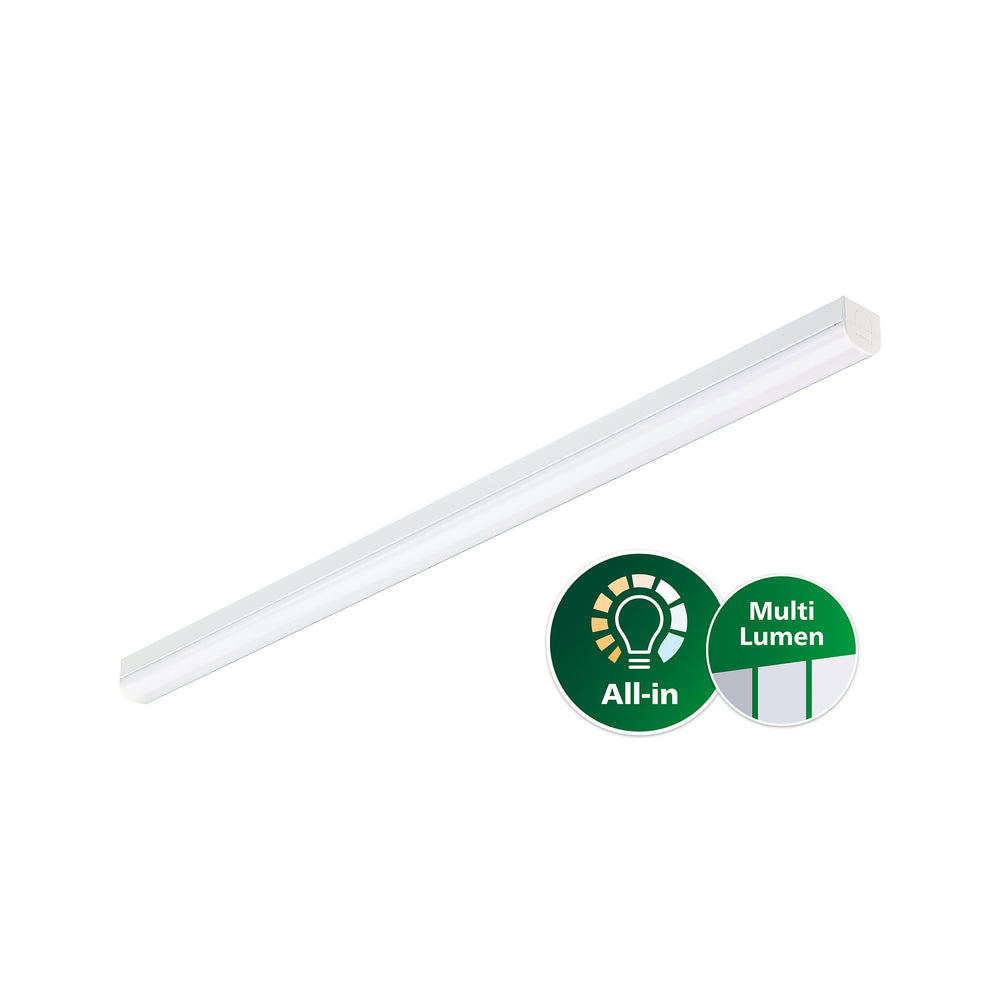 Philips CoreLine Batten BN126C LED 24.5W/59W 4000K 3500-8000 lúmenes 1450mm Blanco IP20 PSU