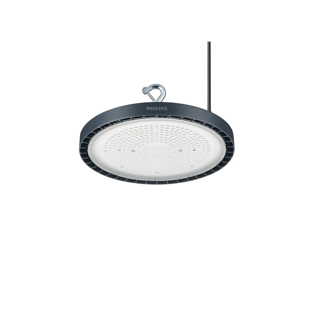 Philips CoreLine Highbay Gen5 Luz LED Highbay 126W 20000 lúmenes 4000K IP65 IK08 Gris Haz Estrecho