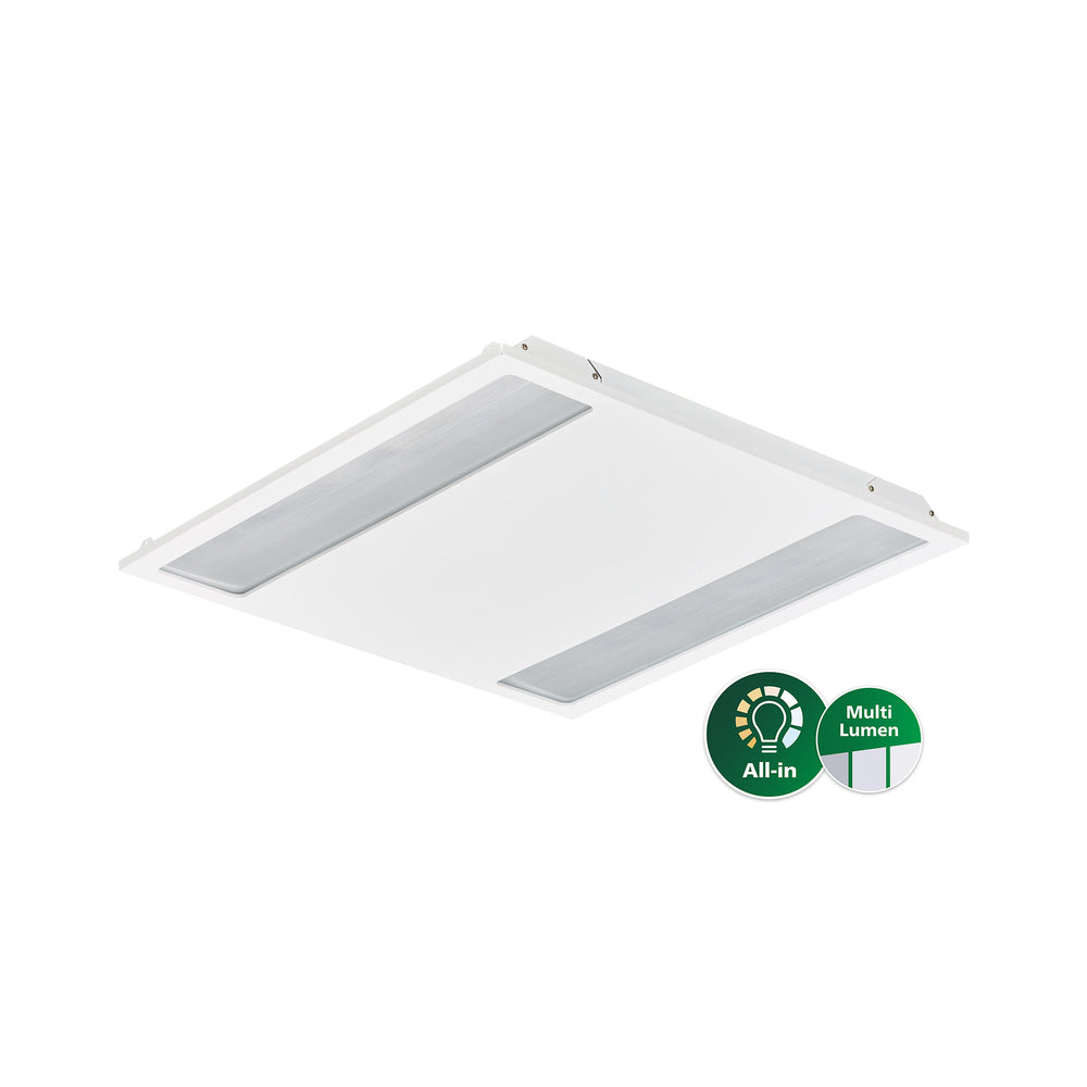 Philips CoreLine RC136B panel LED 31W 4000K 3100-4300 lúmenes regulable DALI 597x597mm Blanco IP20/IP44