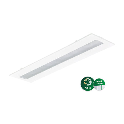 Panel LED empotrado Philips CoreLine RC136B, 22W-31W regulable DALI, 3100-4300 lúmenes, 4000K, 1197x297 Blanco