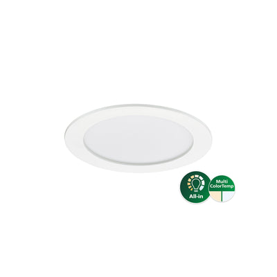 Philips DN145B Downlight LED empotrado, 11W, 1100 lúmenes, 3000K 4000K, IP20/44, Blanco, 220-240V, CRI 80