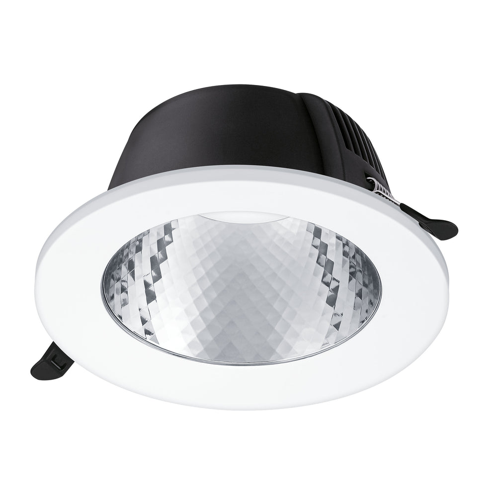 Philips downlight LED 24W 4000K 2400 lúmenes IP54 UGR19 CRI80 220-240V corte 200mm Negro