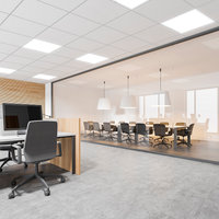 Panel LED Philips 595x595mm 22W-31W 3000K-4000K 2900-4300 lúmenes regulable DALI UGR19 IP20/44 Blanco