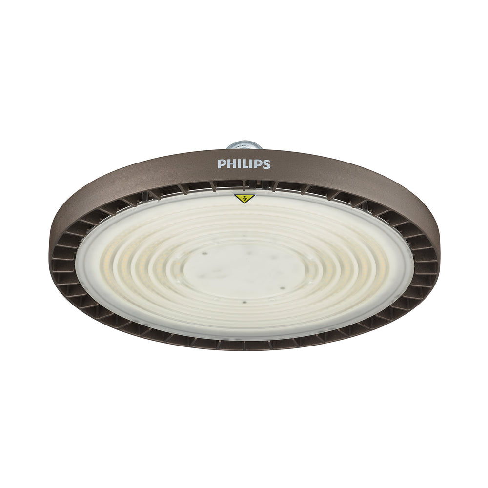 Philips Ledinaire Highbay LED 168W 20500 lúmenes 4000K IP65 IK06 Haz Ancho Carcasa de Aluminio Fundido a Presión Gris