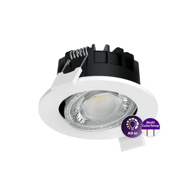 Philips Ledinaire Foco empotrado LED 6W 2700K 3000K 4000K regulable 550 lúmenes 40° Blanco IP65