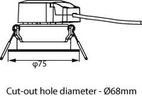 Philips Ledinaire Foco Empotrado LED 6W 4000K 550 lúmenes 220-240V Regulable por corte de fase 36° Blanco IP20