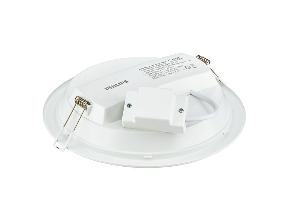 Philips Downlight LED 12W 1200 lúmenes 3000K 220-240V 110° Redondo Blanco IP20/IP44 Ø175mm corte 150mm