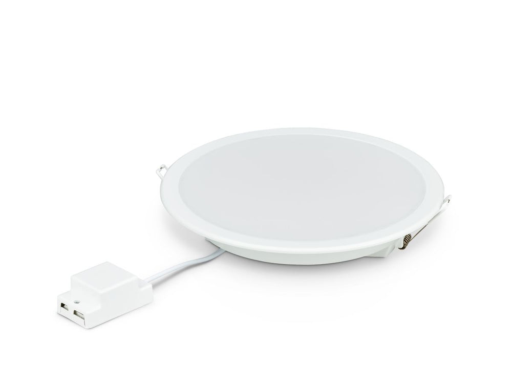 Philips Downlight LED 12W 1200 lúmenes 3000K 220-240V 110° Redondo Blanco IP20/IP44 Ø175mm corte 150mm