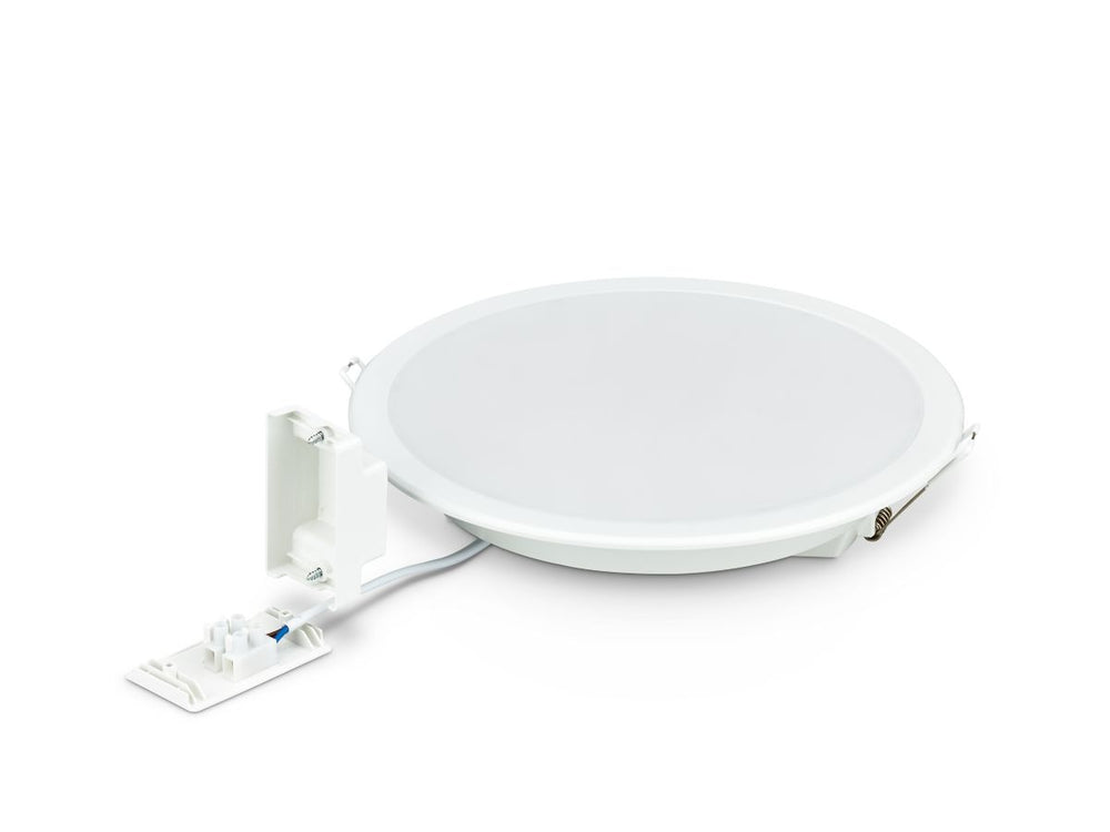 Philips Downlight LED 12W 1200 lúmenes 3000K 220-240V 110° Redondo Blanco IP20/IP44 Ø175mm corte 150mm