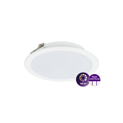 Philips Ledinaire SlimDownlight DN065B G4 LED 12W 1200 lúmenes 3000K 4000K 6500K Blanco IP20 IP44 Ø175mm