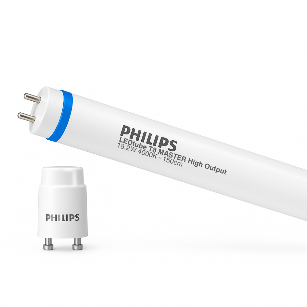Philips MAS LEDtube 1500mm T8 18.2W 4000K Blanco Frío 3100 lúmenes G13 HO no regulable CE RoHS
