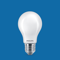 Bombilla LED Philips 5.9W E27 A60 Transparente 2700K Blanco Cálido 806 lúmenes regulable 90CRI 220-240V