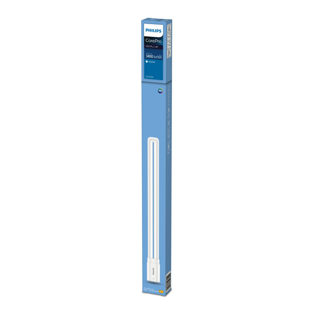Lámpara de bajo consumo Philips CorePro LED PLL HF 16.5W 4000K 2100 lúmenes 2G11 Blanco Frío