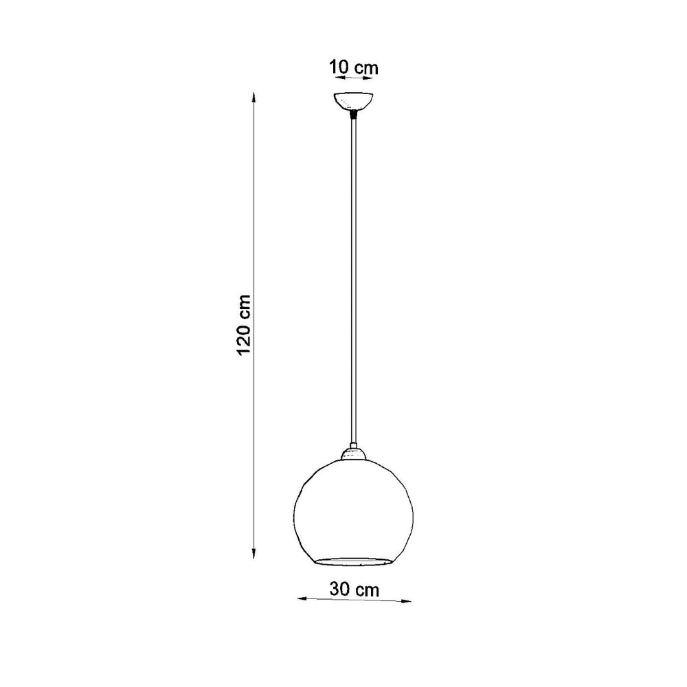 Lámpara colgante LED BALL de Sollux Lighting, IP20, 220-240V, máx 50W, acabado Latón Dorado Mate