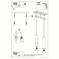 Sollux Lighting led lamp LINO 2 with 50W max wattage - 220-240V AC
