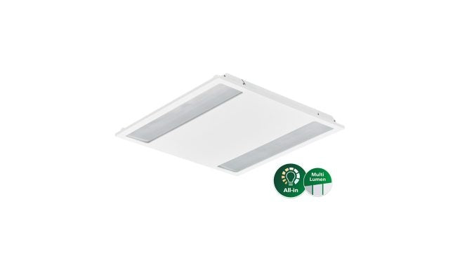 Panel LED Philips CoreLine empotrado 31W/22W 4000K 3100-4300 lúmenes 600x600mm DALI UGR19