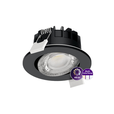 Foco LED Philips RS071B negro 40° ajustable 2700K 3000K 4000K 550 lúmenes