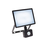 Proyector LED Spectrum NOCTIS LUX 3 30W 6000K 230V IP44 Negro con sensor PIR para iluminación exterior