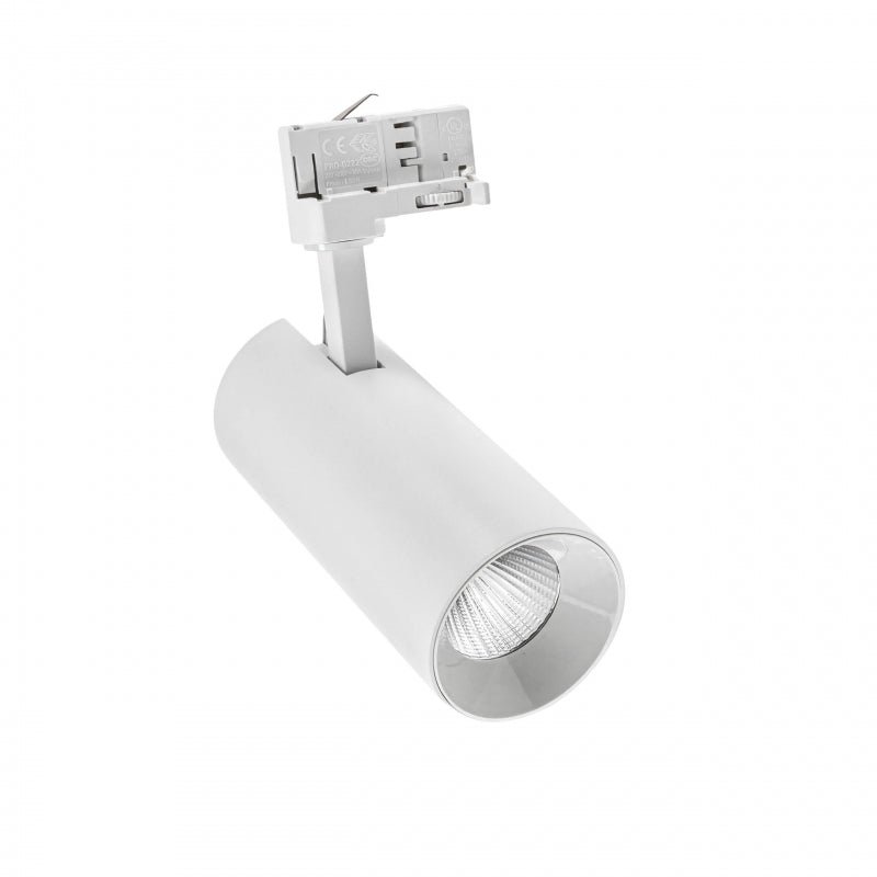 Spectrum Andromeda COB LED 25W 3000K warm white, 3-phase track, adjustable 36-60 degree beam, 320 lumens, IP20